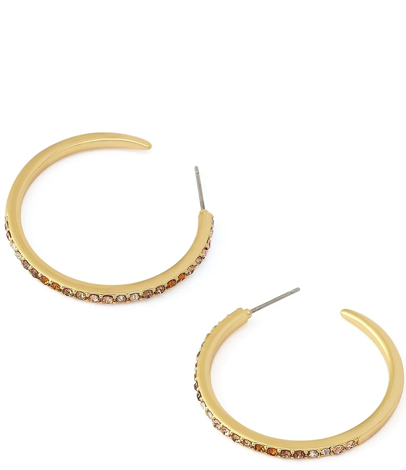 Kurt Geiger London Pav Medium Hoop Earrings