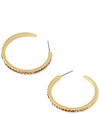 Kurt Geiger London Pav Medium Hoop Earrings