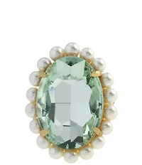 Kurt Geiger London Pearl Oval Stone Cocktail Ring