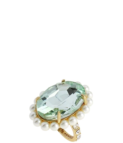 Kurt Geiger London Pearl Oval Stone Cocktail Ring