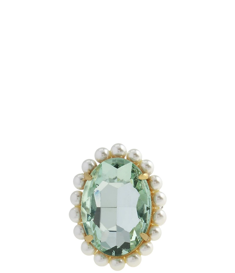 Kurt Geiger London Pearl Oval Stone Cocktail Ring