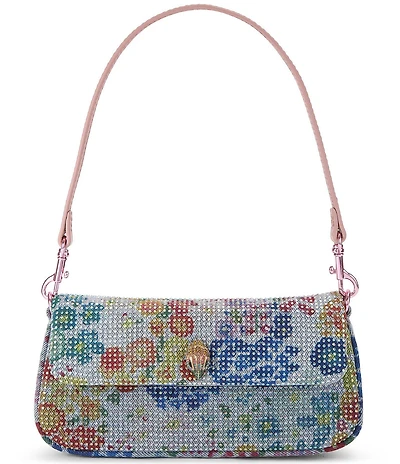 Kurt Geiger London Pickle Rhinestone Floral Shoulder Bag