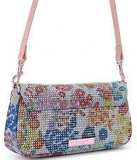 Kurt Geiger London Pickle Rhinestone Floral Shoulder Bag