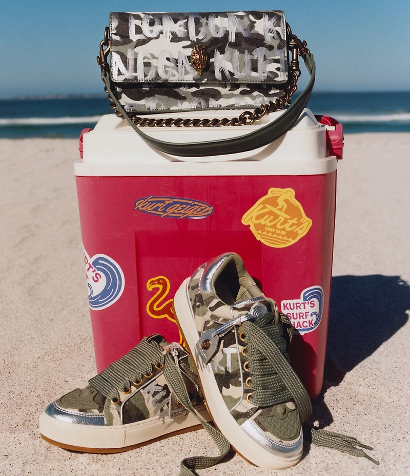 Kurt Geiger London Pickle Camo Print Shoulder Bag