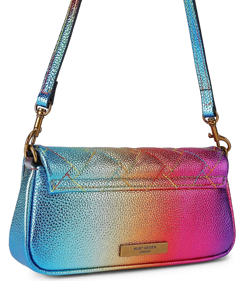 Kurt Geiger London Pickle Rainbow Ombre Shoulder Bag