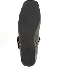 Kurt Geiger London Pimlico Leather Logo Hardware Mary Jane Ballet Flats