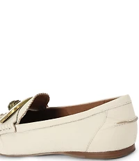 Kurt Geiger London Pimlico Leather Eagle Ornament Moccasins