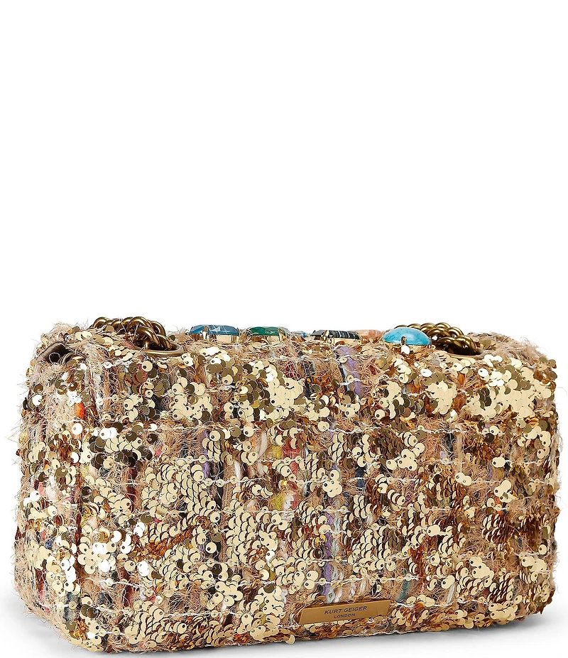 Kurt Geiger London Pimlico Sequin Jeweled Shoulder Crossbody Bag