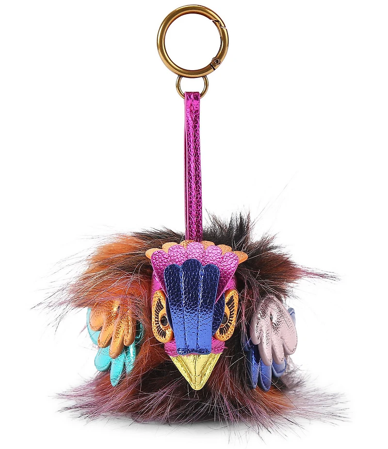 Kurt Geiger London Pom Pom Faux Fur Bag Charm