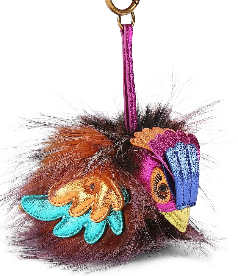 Kurt Geiger London Pom Pom Faux Fur Bag Charm