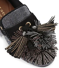 Kurt Geiger London Pom Pom Embellished Fringe Tassel Moccasins