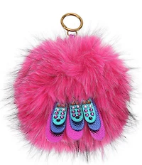 Kurt Geiger London Pom Pom Furry Eagle Bag Charm