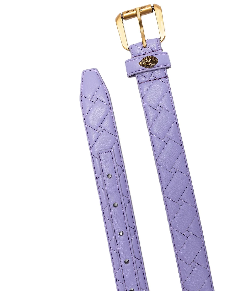 Kurt Geiger London Quilted Leather Kensington Belt