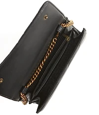 Kurt Geiger London Quilted Gold Hardware Wallet On Chain Crossbody Bag