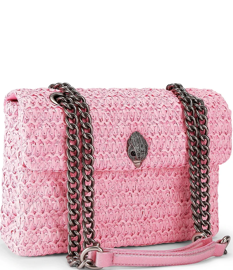 Kurt Geiger London Raffia Kensington Shoulder Bag