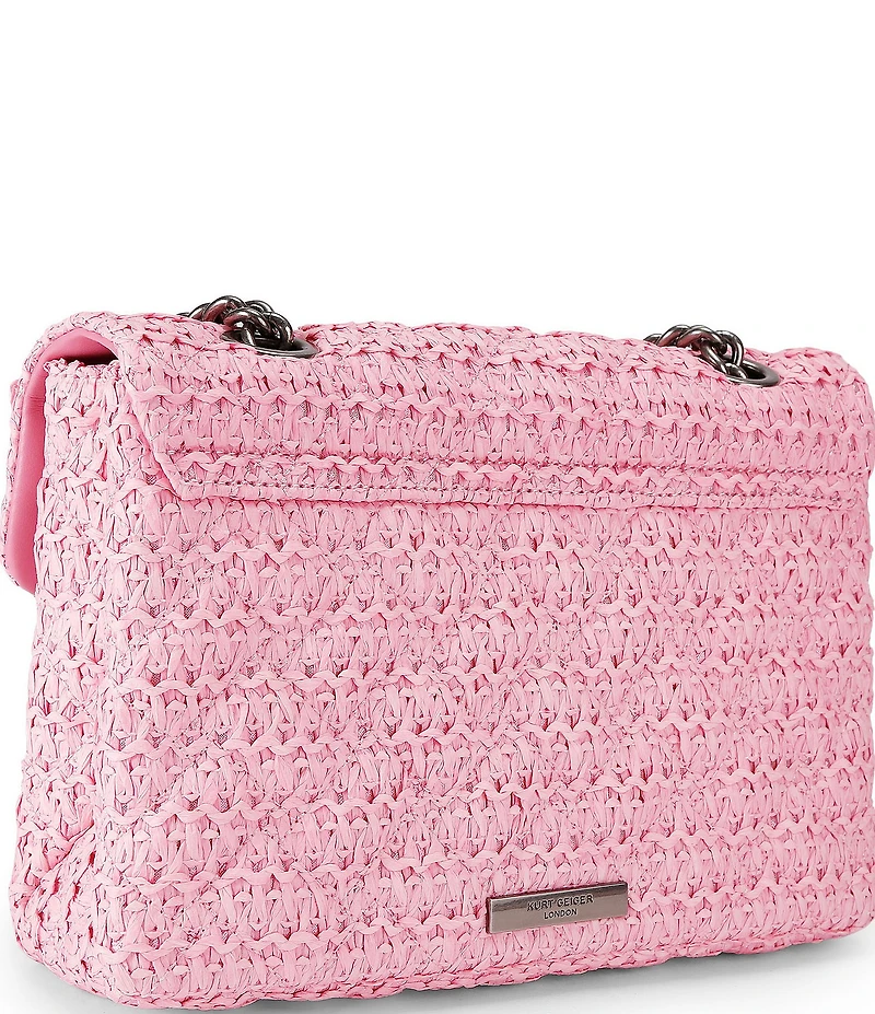 Kurt Geiger London Raffia Kensington Shoulder Bag