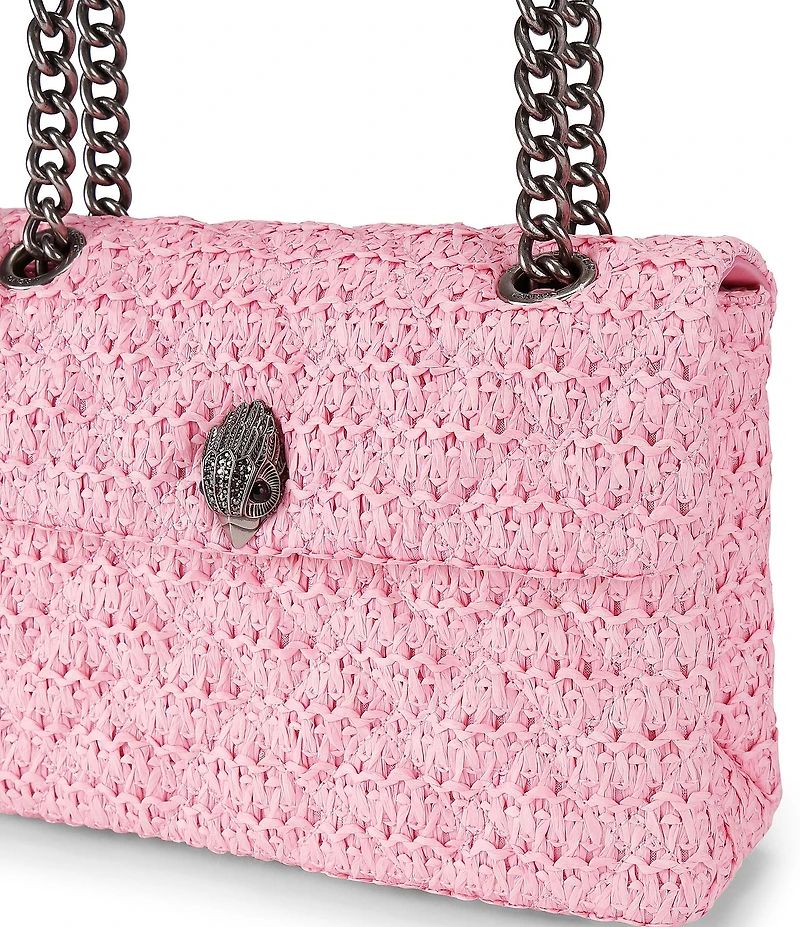 Kurt Geiger London Raffia Kensington Shoulder Bag