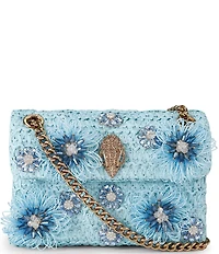Kurt Geiger London Raffia Mini Kensington Convertible Crossbody Bag
