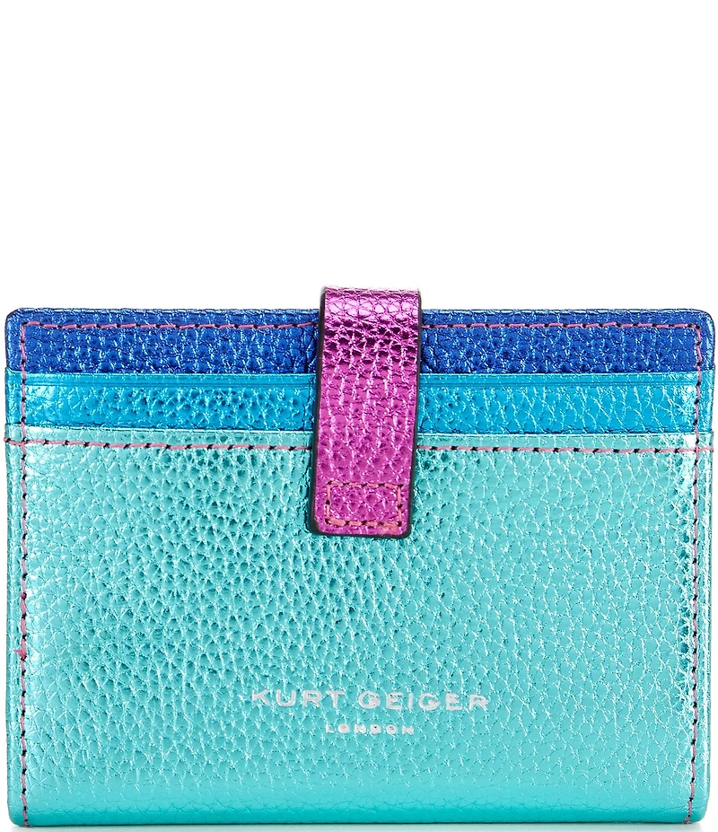 Kurt Geiger London Rainbow Metallic Card Holder Wallet