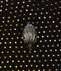 Kurt Geiger London Rainbow Crystal Wave Beanie