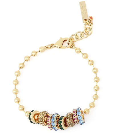 Kurt Geiger London Rainbow Rondelle Charm Line Bracelet