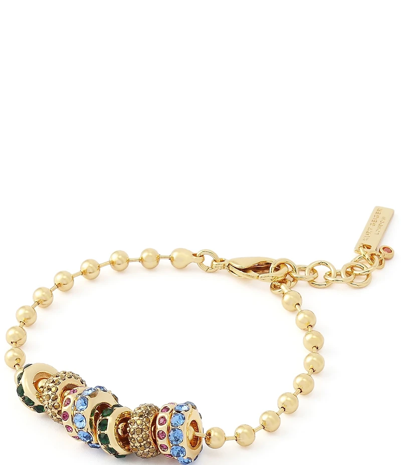 Kurt Geiger London Rainbow Rondelle Charm Line Bracelet