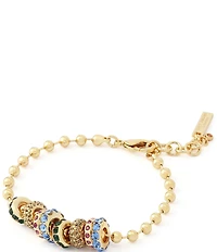 Kurt Geiger London Rainbow Rondelle Charm Line Bracelet