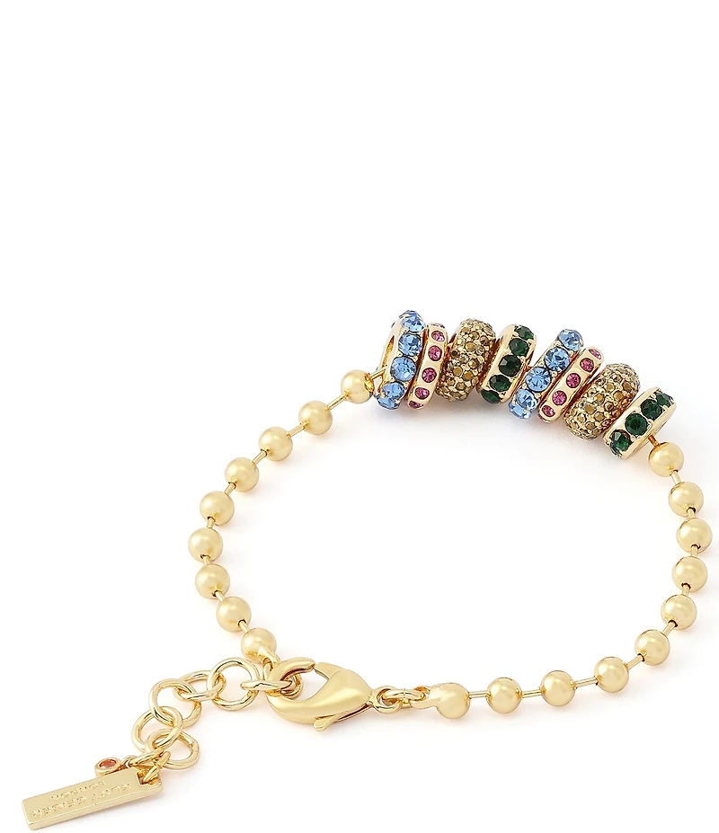 Kurt Geiger London Rainbow Rondelle Charm Line Bracelet