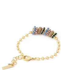 Kurt Geiger London Rainbow Rondelle Charm Line Bracelet