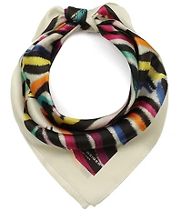 Kurt Geiger London Rainbow Zebra Bandana Scarf