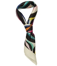 Kurt Geiger London Rainbow Zebra Bandana Scarf
