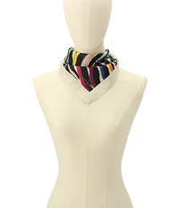 Kurt Geiger London Rainbow Zebra Bandana Scarf