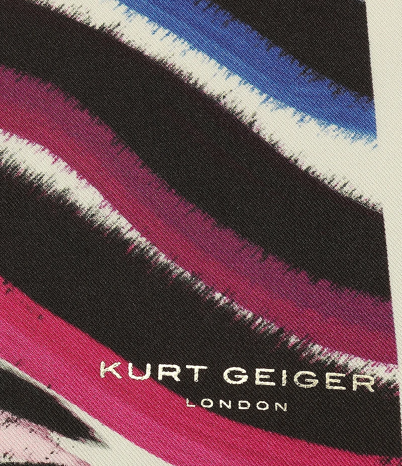Kurt Geiger London Rainbow Zebra Bandana Scarf