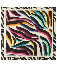 Kurt Geiger London Rainbow Zebra Square Scarf