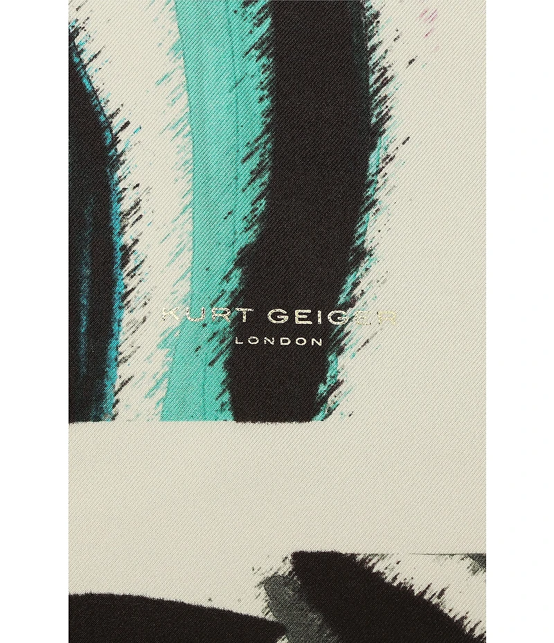 Kurt Geiger London Rainbow Zebra Square Scarf