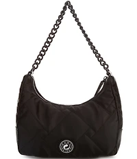 Kurt Geiger London Recycled Quilted Nylon Convertible Hobo Shoulder Bag