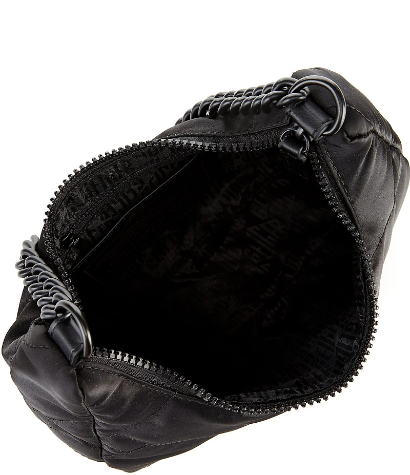 Kurt Geiger London Recycled Quilted Nylon Convertible Hobo Shoulder Bag