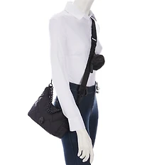Kurt Geiger London Recycled Quilted Nylon Convertible Hobo Shoulder Bag