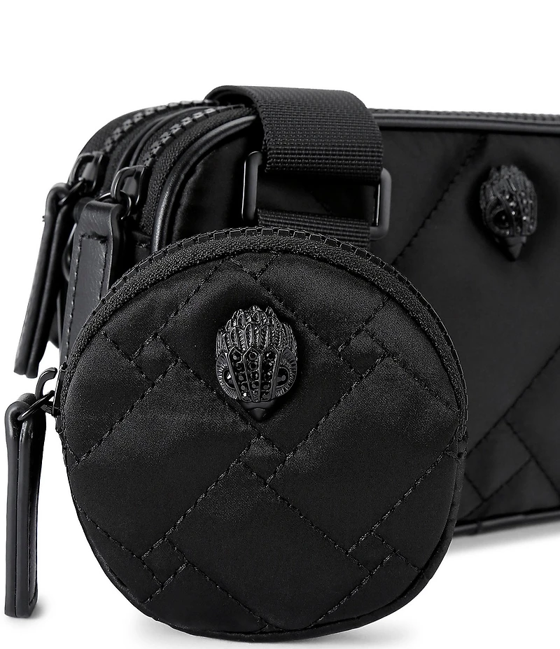 Kurt Geiger London Recycled Small Double Zip Camera Crossbody Bag