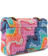 Kurt Geiger London Rouched Fabric Kensington Shoulder Crossbody Bag