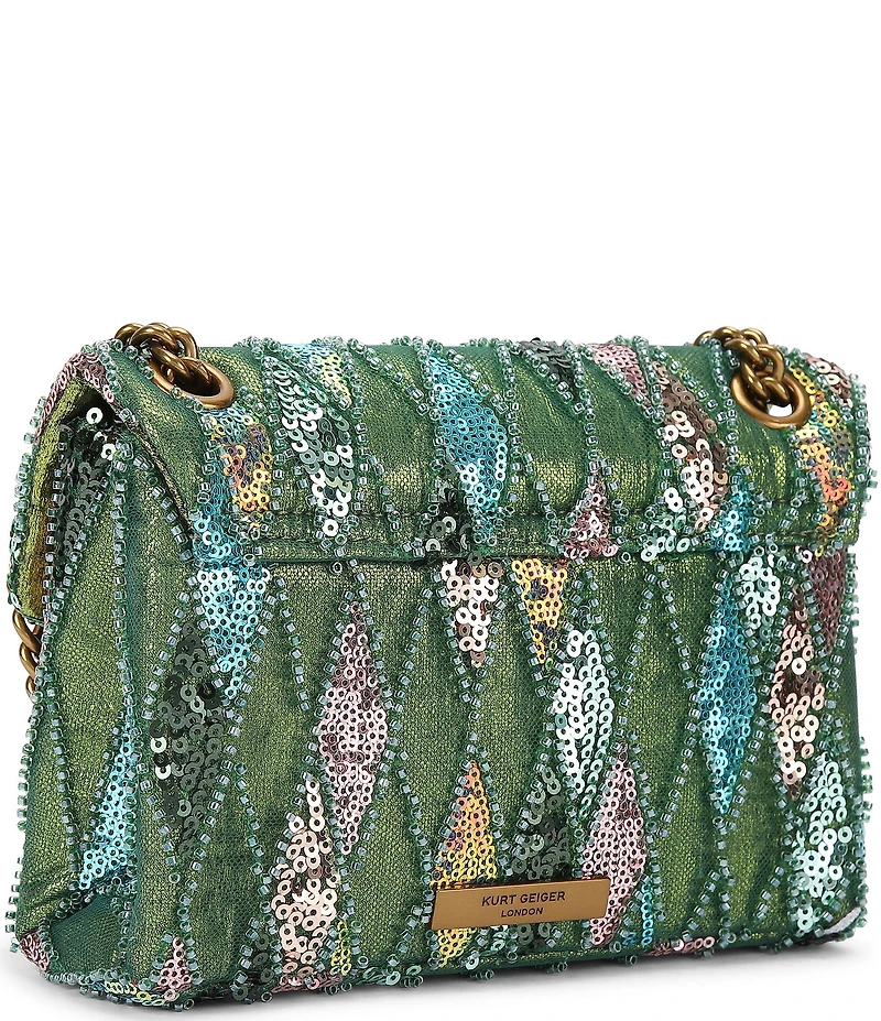 Kurt Geiger London Sequin Mini Kensington Convertible Crossbody Bag