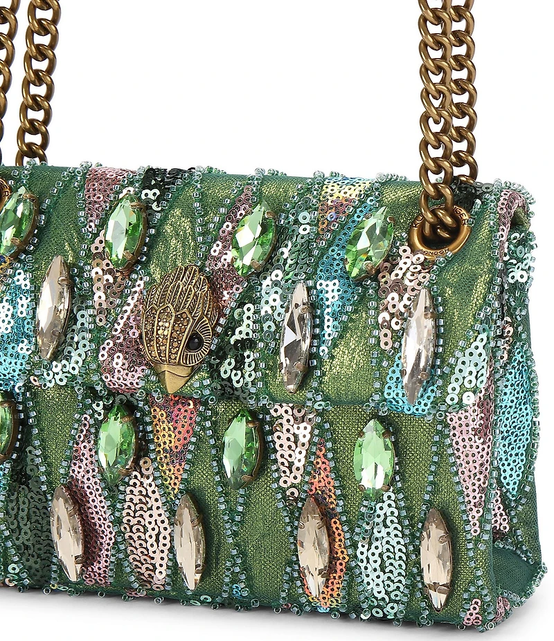 Kurt Geiger London Sequin Mini Kensington Convertible Crossbody Bag