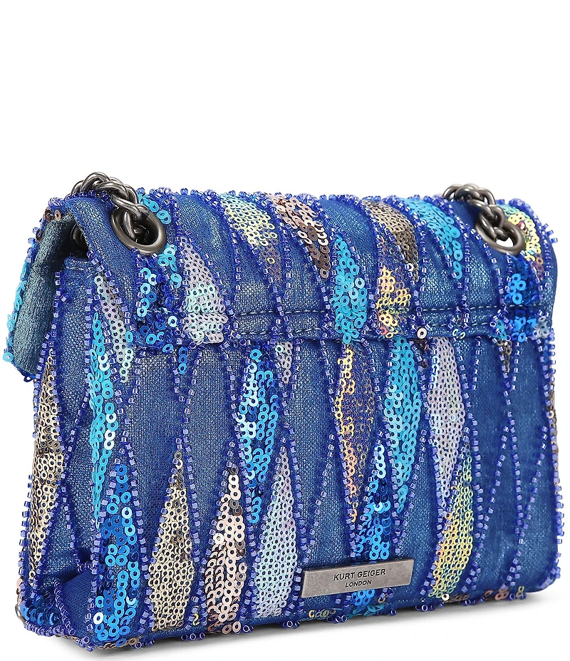 Kurt Geiger London Sequin Mini Kensington Convertible Crossbody Bag