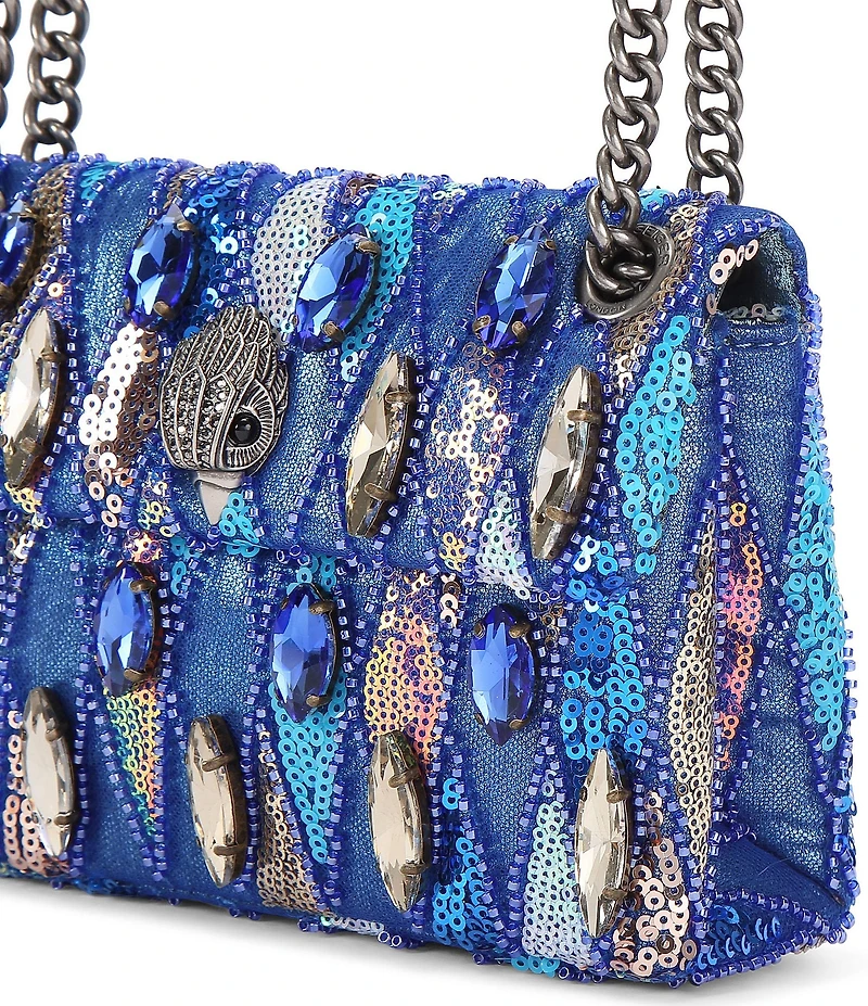 Kurt Geiger London Sequin Mini Kensington Convertible Crossbody Bag