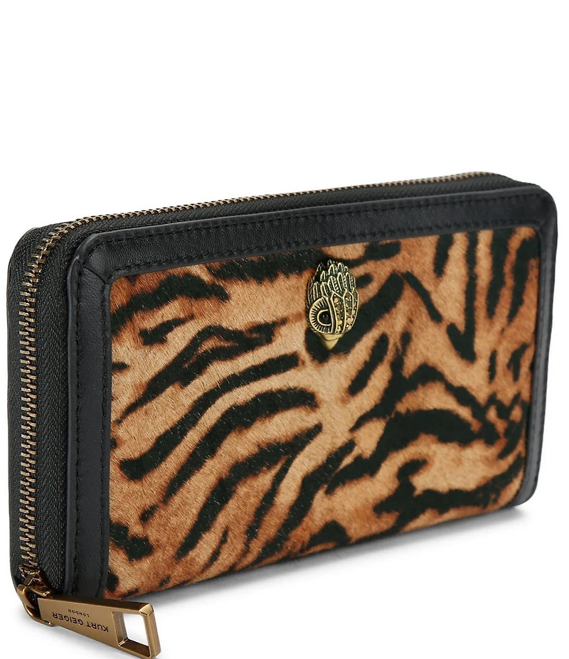 Kurt Geiger London Shoreditch Animal Print Zip Around Wallet