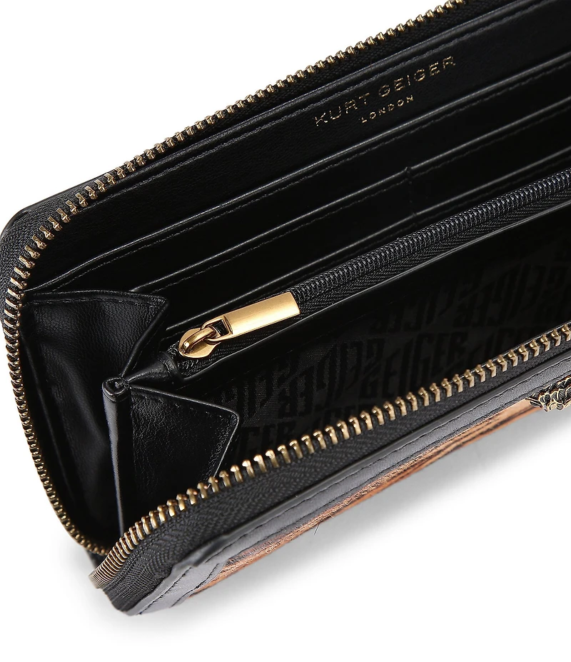 Kurt Geiger London Shoreditch Animal Print Zip Around Wallet