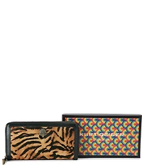 Kurt Geiger London Shoreditch Animal Print Zip Around Wallet