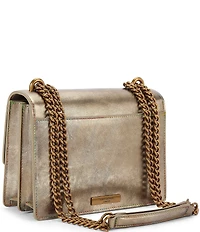 Kurt Geiger London Shoreditch Western Rhinestoned Embroidered Metallic Crossbody Bag
