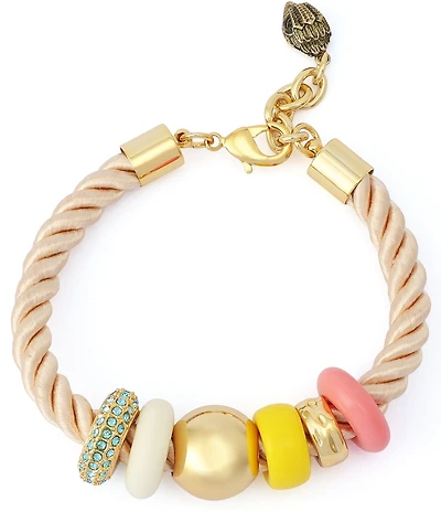 Kurt Geiger London Signature Beaded Cord Resort Line Bracelet