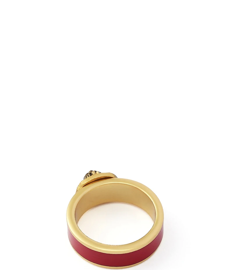 Kurt Geiger London Signature Chelsea Eagle Enamel Band Ring
